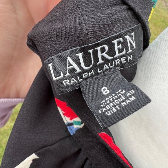 Ralph Lauren Floral Tie Neck Midi Dress - Picture 4 of 6